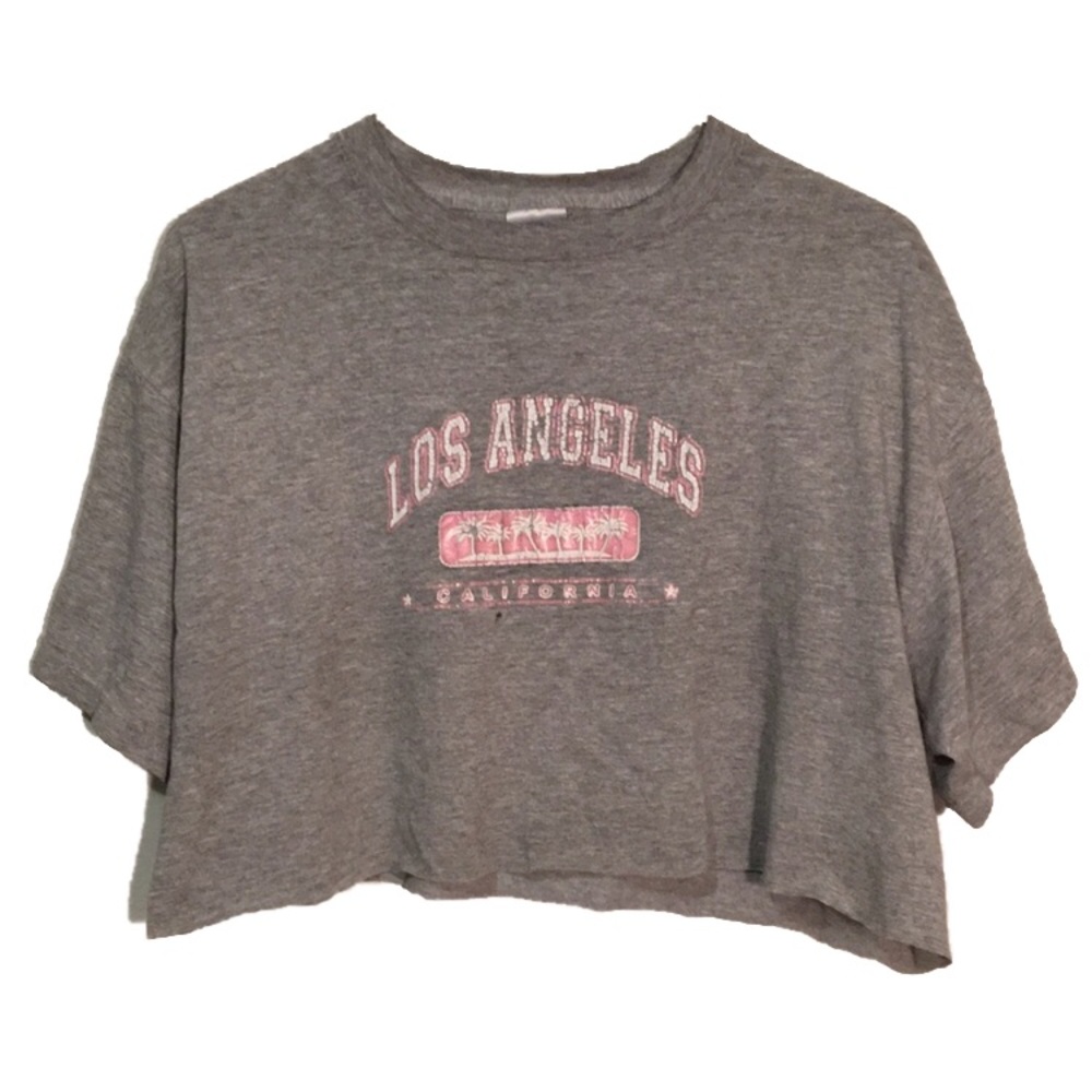 Vtg Delta L.A. California Salvaged & Thin Crop Top